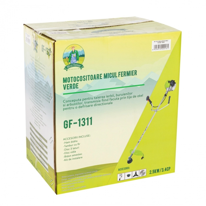 Motocoasa pe benzina Micul Fermier 1311, 3.4 Cp, 43 CC, 4 acc. incluse + Prasitoare 28mm * 9T [8]