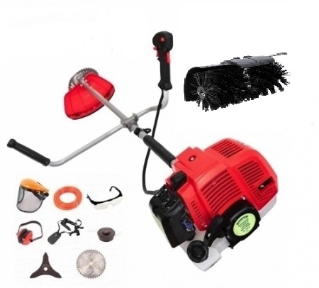 Gradina - Motocoasa pe benzina Micul Fermier 712, 4.76 Cp, 52 CC, 8 acc. incluse + Perie zapada/maturat