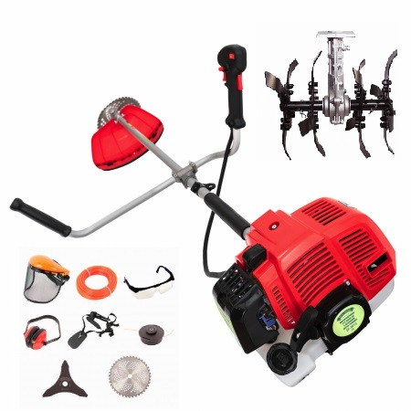 Gradina - Motocoasa pe benzina Micul Fermier 712, 4.76 Cp, 52 CC, 8 acc. incluse + Cultivator 28mm * 9T