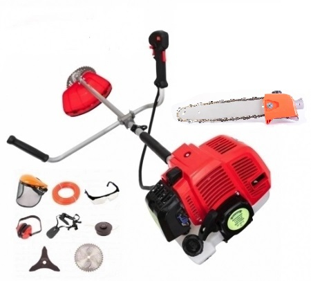 Gradina - Motocoasa pe benzina Micul Fermier 712, 4.76 Cp, 52 CC, 8 acc. incluse + Accesoriu 28mm* 9T