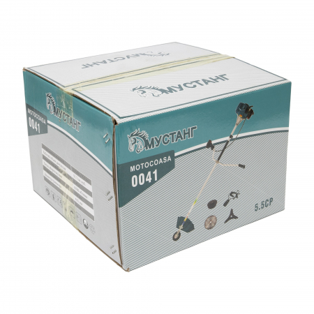Motocoasa pe benzina ruseasca Mustang, 5.5 Cp, 51 CC, 4 acc. incluse + Adaptor tip drujba pentru taiat crengi la inaltime [6]
