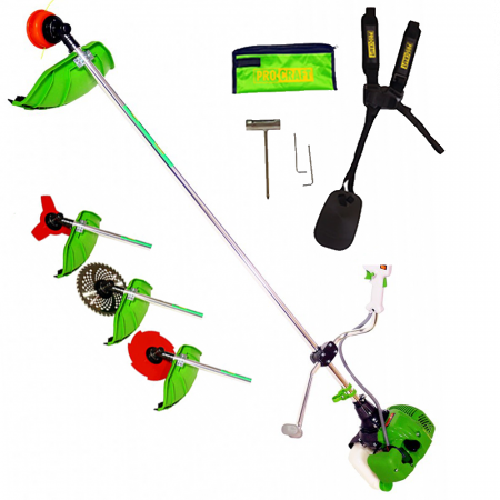 Motocoasa pe benzina ProCraft T4200PRO, 5.7 Cp, 52 CC, 4 acc. incluse + Freza de zapada [7]
