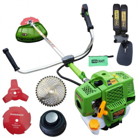 Motocoasa pe benzina Procraft T4350 Pro, 4.8 Cp, 58 CC, 5 acc. incluse + Freza de zapada [4]