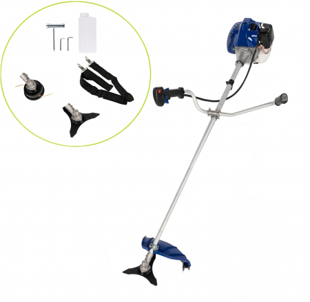 Motocoasa pe benzina Wertcraft WRT-015, 5 Cp, 43 CC, 9000 Rpm, 3 accesorii incluse [0]