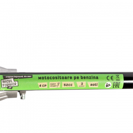 Motocositoare pe benzina cu roti Micul Fermier, 2T, pornire rapida, 3 accesorii [8]