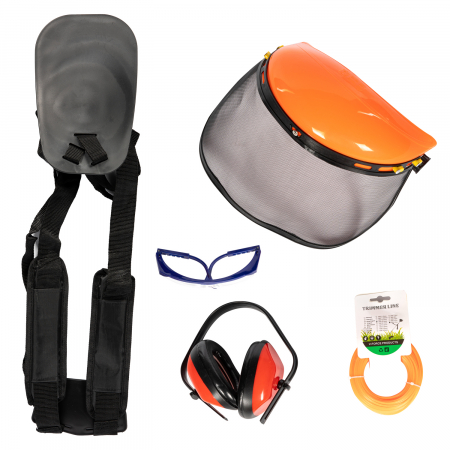 Motocoasa pe benzina tip rucsac Micul Fermier BC430KF, 4.76 Cp, 43 CC, 7 acc. incluse + Accesoriu taiat crengi 26mm*9T [11]