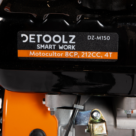 *OFERTA PROMO* Motocultor DETOOLZ DZ-M150, 8 CP, 212 CC, motor 4 timpi [4]