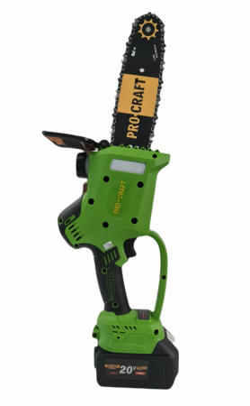 Gradina - Motofierastrau cu acumulator Procraft PKA20, Li-ion, 20 V, 4.0 Ah, 4600 rotatii, Brushless, Lama 24 cm