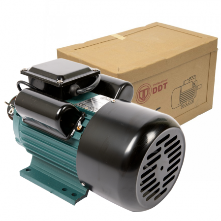 Motoare electrice - Motor electric monofazat, DDT, 3000 W, 3000 rpm, 2 condensatori, corp fonta