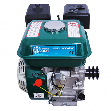 Motor pe benzina DDT Profesional 7.5 Cp, 4 timpi, 200 CC, 3.6 L Rezervor, Fulie dubla inclusa, 40 mm [4]