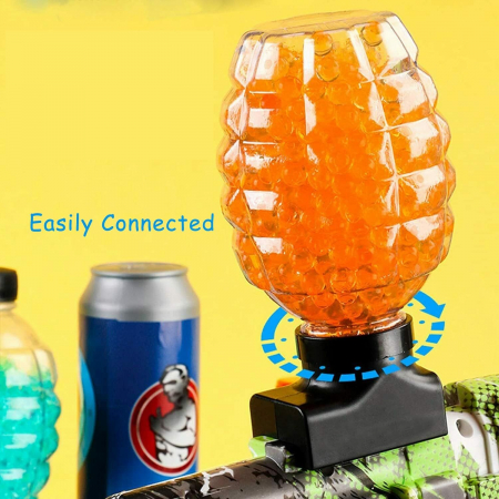 Munitie, Flippy, 20.000 Bile Gel pentru pistoale de jucarie Gel Blaster, Sticla Ananas 10.5x6.5 mm, Albastru [5]