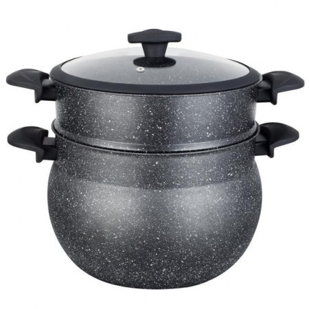 Oala pentru gatit la abur EB-26M3, acoperire din marmura, 26cm/12L [0]