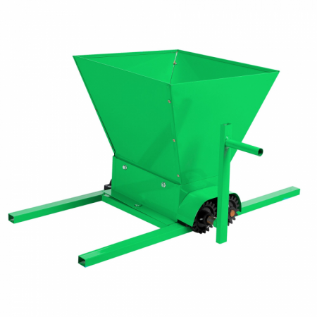 Zdrobitor de struguri manual + Teasc pentru struguri 40 L + Set 25 saci de struguri gri 60 GR [1]