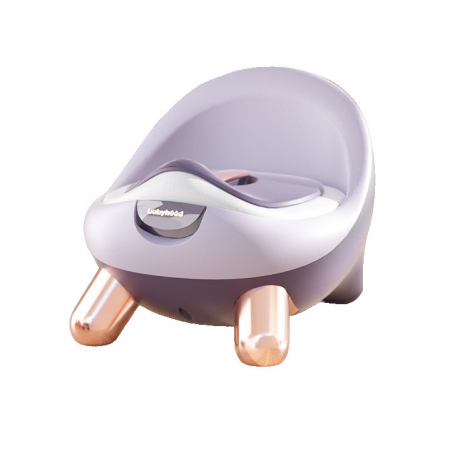 Jucarii, Copii & Bebe - Lichidare Olita pentru Copii, Flippy, +1an, Portabila, cu Capac, Model Prietenos, Non-Toxic, Compartiment Detasabil, cu 4 Picioare, Usor de Curatat, Mov Gold