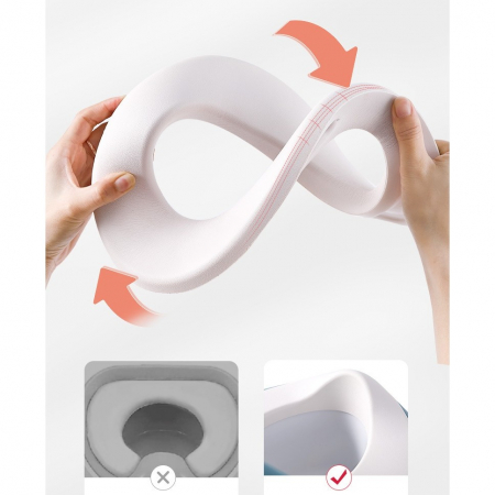 ! LICHIDARE DE STOC ! Olita pentru Copii, Flippy, +1an, Portabila, cu Capac, Model Prietenos, Non-Toxic, Compartiment Detasabil, cu 4 Picioare, Usor de Curatat, Mov Gold [3]
