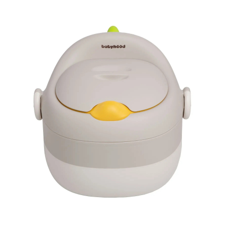 Olita pentru Copii, Flippy, 3 in 1, Detasabila, Inaltator, Reductor WC, cu Capac, 100 de Saci de Unica Folosinta, Gri [5]