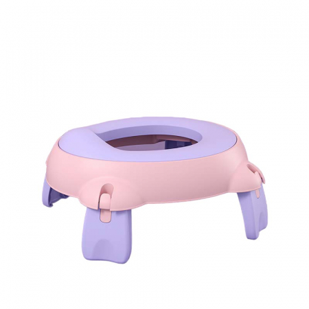 Articole hranire copii - Olita Portabila, Flippy, pentru Calatorii, Confectionata din Spuma PU, 1-6 ani, 34x32x17 cm, Roz/Mov