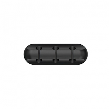 GSM - Organizator de Cabluri, Flippy, Autoadeziv, Multifunctional, 3 Locuri de Suport, 6.4x2.2cm, Negru