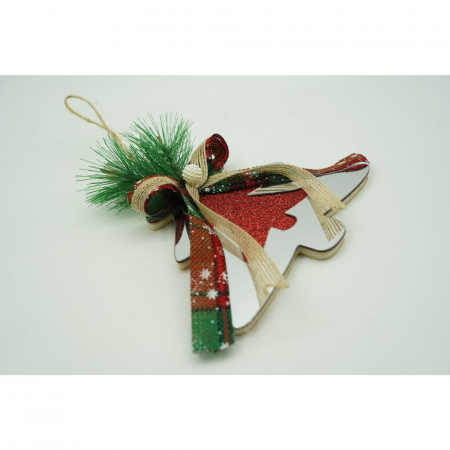 Ornament brad, Flippy, Brad, Argintiu, Lucios, 14*15CM, Acril, Interior/ Exterior [4]