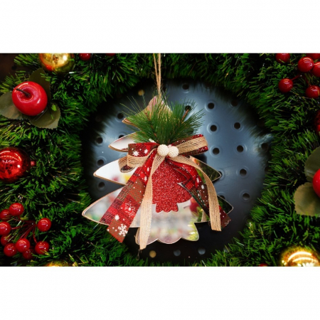 Ornament brad, Flippy, Brad, Argintiu, Lucios, 14*17CM, Acril, Interior/ Exterior [9]