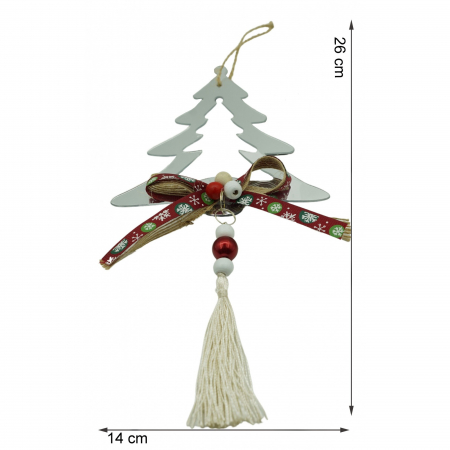 Ornament brad, Flippy, Brad, Argintiu, Lucios, 14*26CM, Acril, Interior/ Exterior [5]