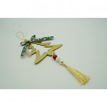 Ornament brad, Flippy, Brad, Auriu, Lucios, 15*28CM, Acril, Interior/ Exterior [4]