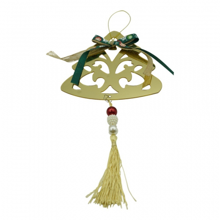 Decoratiuni, ornamente si articole Craciun - Ornament brad, Flippy, Brad, Auriu, Lucios, 15*28CM, Acril, Interior/ Exterior