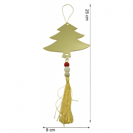 Ornament brad, Flippy, Brad, Auriu, Lucios, 8*25CM, Acril, Interior/ Exterior [5]