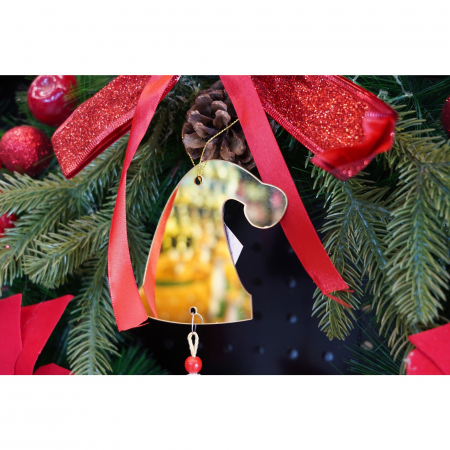 Ornament brad, Flippy, Caciulita, Auriu, Lucios, 8*25CM, Acril, Interior/ Exterior [1]