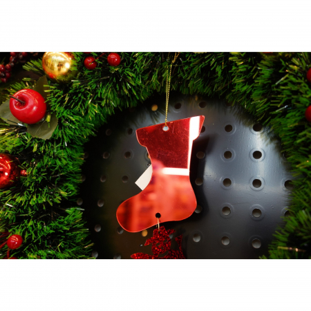 Ornament brad, Flippy, Gheata, Om de zapada, Rosu, Lucios, 10*28CM, Acril, Interior/ Exterior [3]