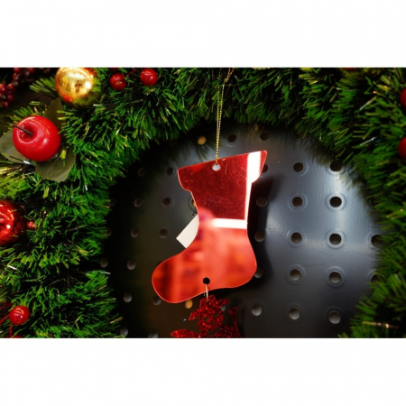 Ornament brad, Flippy, Gheata, Om de zapada, Rosu, Lucios, 10*28CM, Acril, Interior/ Exterior [8]