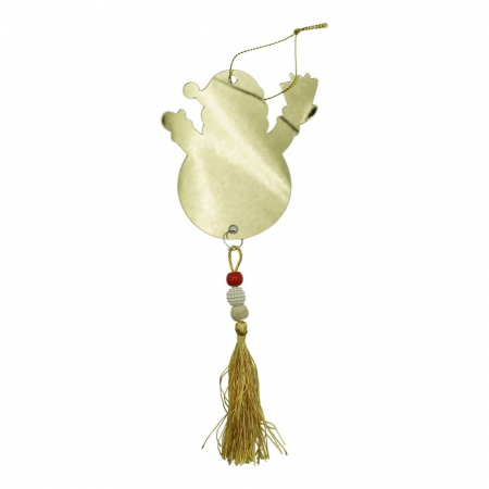 Decoratiuni, ornamente si articole Craciun - Ornament brad, Flippy, Om de zapada, Auriu, Lucios, 10*23CM, Acril, Interior/ Exterior