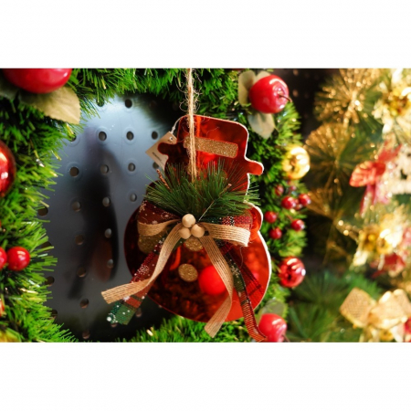 Ornament brad, Flippy, Om de zapada, Rosu, Lucios, 14*17CM, Acril, Interior/ Exterior [6]