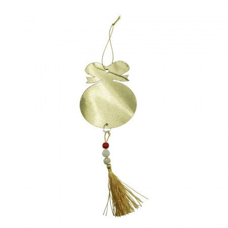 Decoratiuni, ornamente si articole Craciun - Ornament brad, Flippy, Rotund, Auriu, Lucios, 10*23CM, Acril, Interior/ Exterior