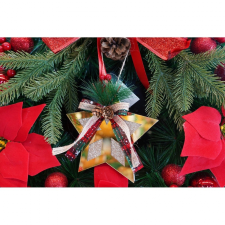 Ornament brad, Flippy, Stea, Auriu, Lucios, 17*17CM, Acril, Interior/ Exterior [6]