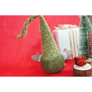 Ornament de Craciun spiridus, Flippy, verde/maro, textil, 56 cm [11]