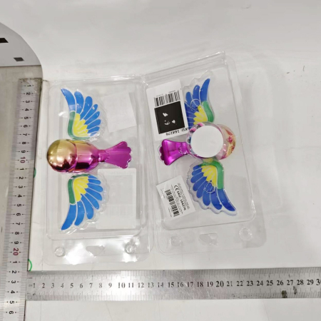 Ornament Decorativ Auto, Flippy, Model Pasare Zburatoare pentru Moto/Auto, din plastic Rezistent, 14.5 x 8 x 5, Mov/Multicolor [6]