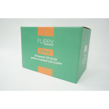 Pentru Casa si Camping - Ornament tip glob pentru instalatii LED-Flippy