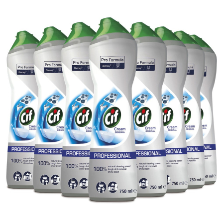 Casă și camping - Pachet CIF Professional Cream - Crema de Curatare Non-Abraziva, 8×0.75 L