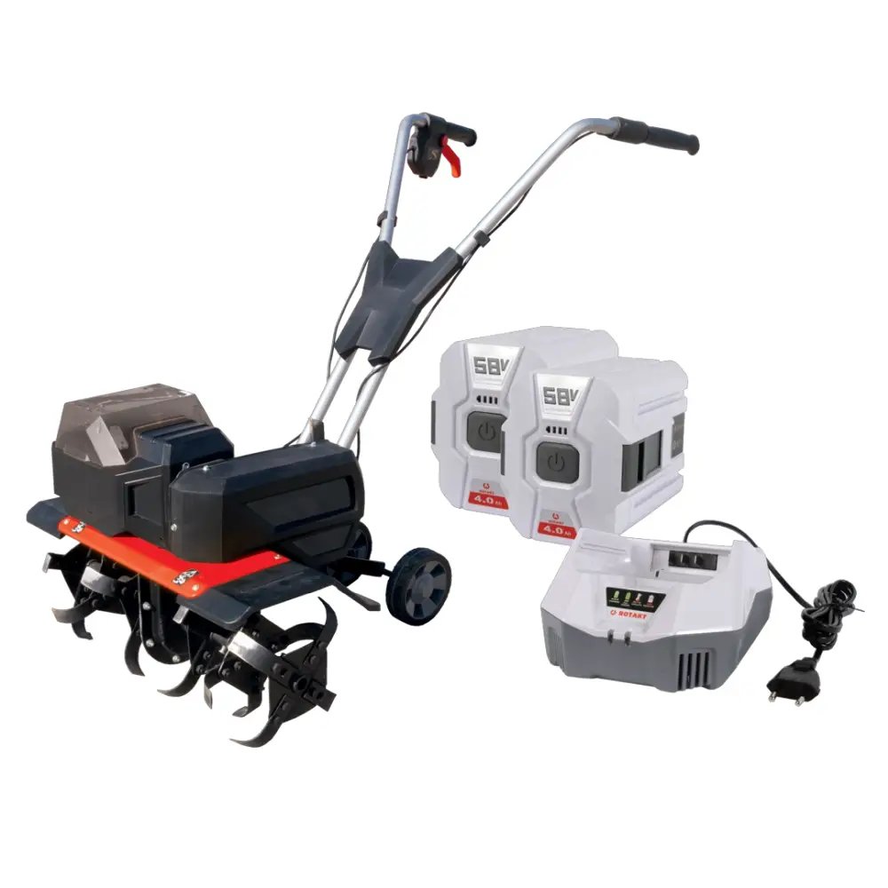 Motocultoare - Pachet Motocultor Rotakt Pulsar RO40 cu 2 acumulatori de 4Ah și stație de încărcare