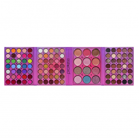 Paleta de Machiaj, KEVIN &amp;amp; COCO, Girl Power, Fard de Pleoape, Iluminator, Blush Cremos, 117 culori, 19 x 14.8 x 3.4 cm [10]