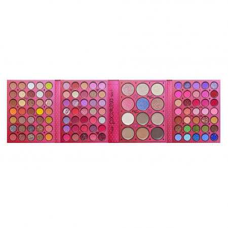 Paleta de Machiaj, KEVIN &amp;amp; COCO, Good Luck, Fard de Pleoape, Iluminator, Blush Cremos, 117 culori, 19 x 14.8 x 3.4 cm [0]