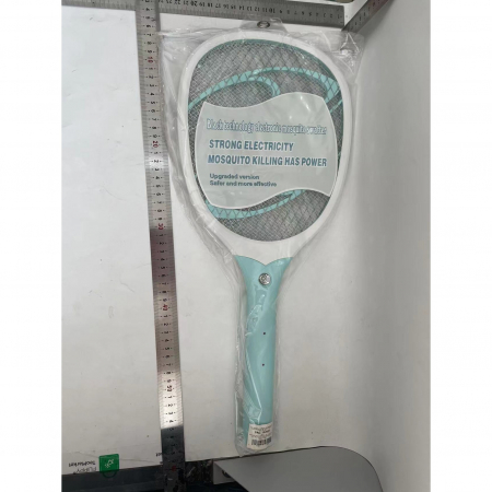 Paleta Electrica pentru Tantari, Muste sau Insecte LED, Flippy, Reincarcabila, Incarcare USB, Plastic, Casa si Gradina, Anti-insecte, Alb-Albastru [1]
