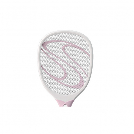 Paleta Electrica pentru Tantari, Muste sau Insecte LED, Flippy, Reincarcabila, Incarcare USB, Plastic, Casa si Gradina, Anti-insecte, Alb-Roz [3]