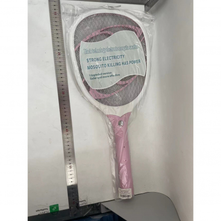 Paleta Electrica pentru Tantari, Muste sau Insecte LED, Flippy, Reincarcabila, Incarcare USB, Plastic, Casa si Gradina, Anti-insecte, Alb-Roz [1]