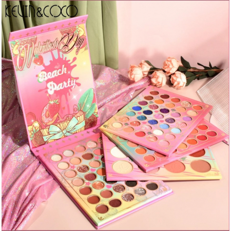 Paleta farduri Kevin&amp;Coco, 117 culori, 4 straturi, rotativa, iluminator si blush inclus, dreptunghiulara, 112g, 20.8 x 15.5 x 2.1 cm, multicolor [3]