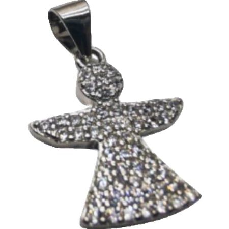 Bijuterii argint - Pandantiv Argint 925 Inger cu Pietre Rodiat, 1.64 g