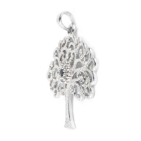 Pandantiv din Argint 925 Copac cu pietre rodiat [4]