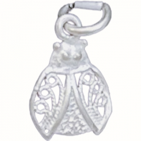 Pandantiv din Argint 925 Jolie Silver, Model Buburuza Filigran, 17 x 10 mm, 0.6 g [0]