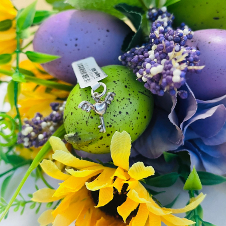 Pandantiv din Argint 925 Jolie Silver, Model Cheita cu Aripi, 13 x 17 mm, 1.1 g [3]